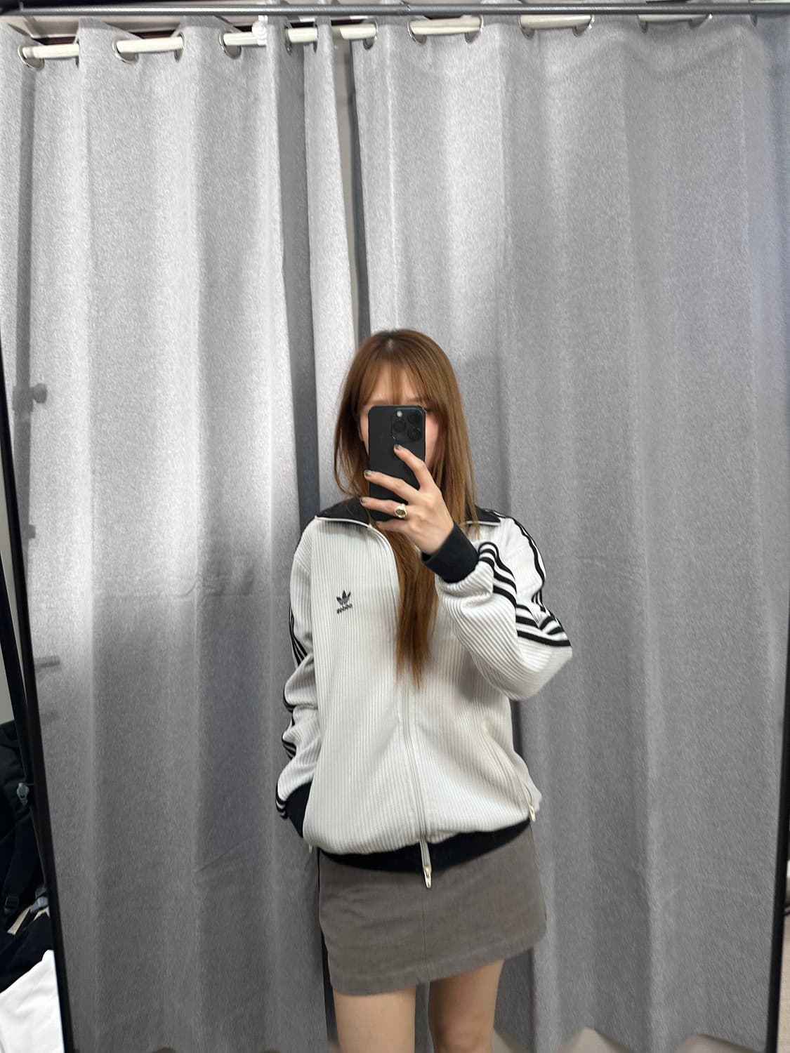 아디다스 와플 꽈배기 트랙탑 져지 화이트 L 상품이미지2