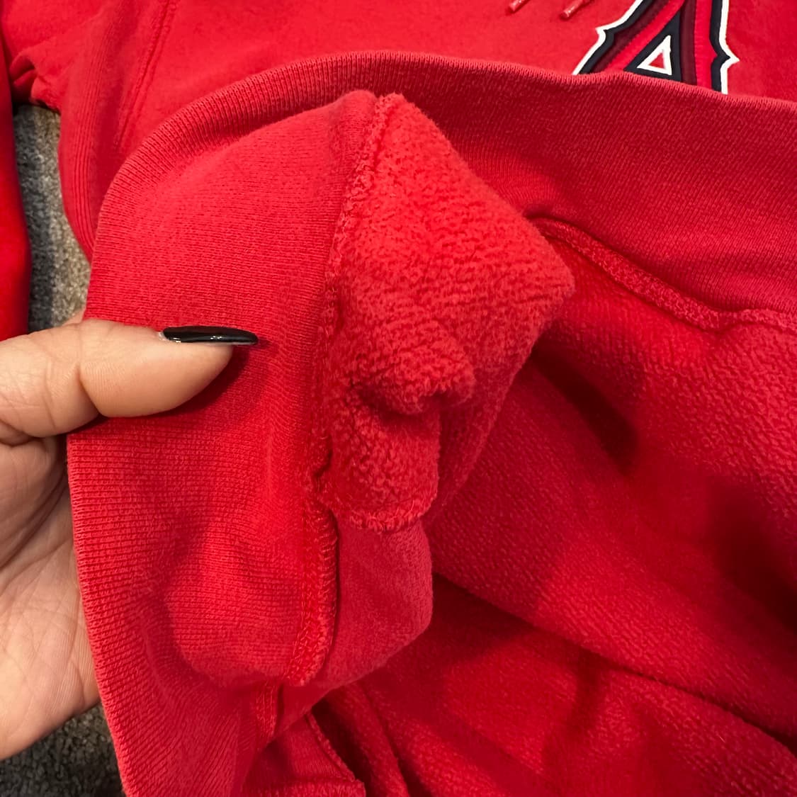 제뉴인머천다이즈 로스앤젤레스 에인절스 레드 엘리트 팩 후드티L 상품이미지4