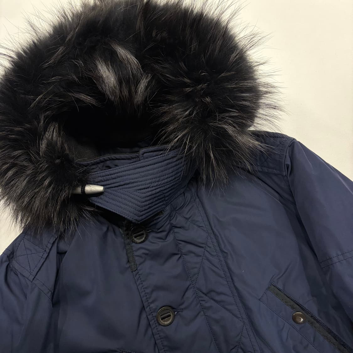 [S] 폴로랄프로렌 N-3B 네이비 후드 퍼 패딩 코트 C263 상품이미지4