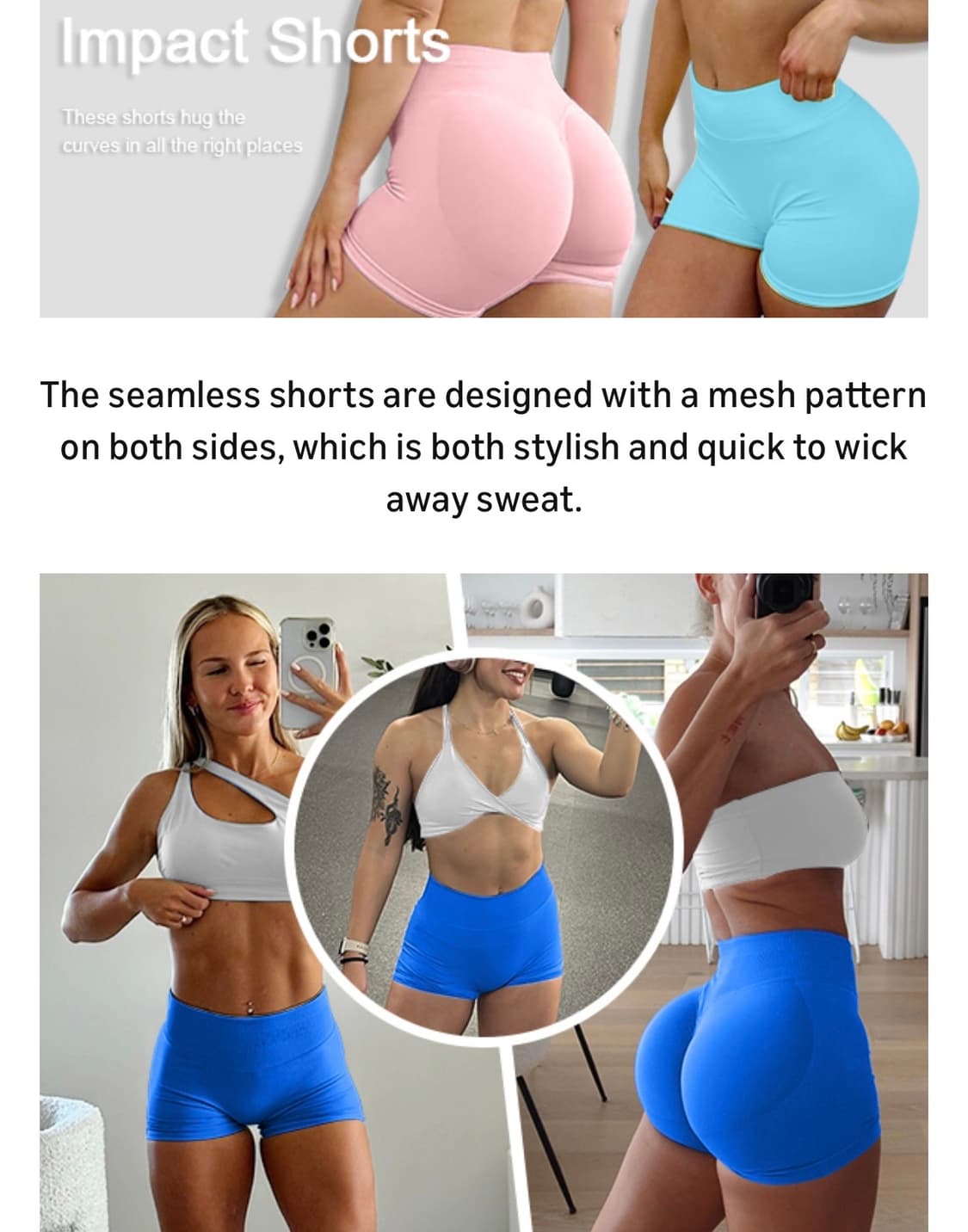 여성 하이웨스트 쇼츠 헬스 요가 피치힙업 브라운 (새제품) 상품이미지3