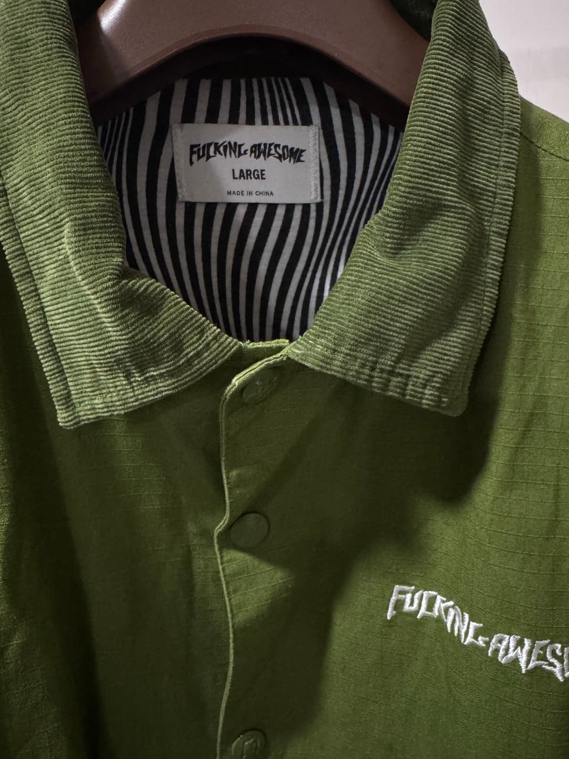 퍼킹어썸 립스탑 코치자켓 올리브 상품이미지2