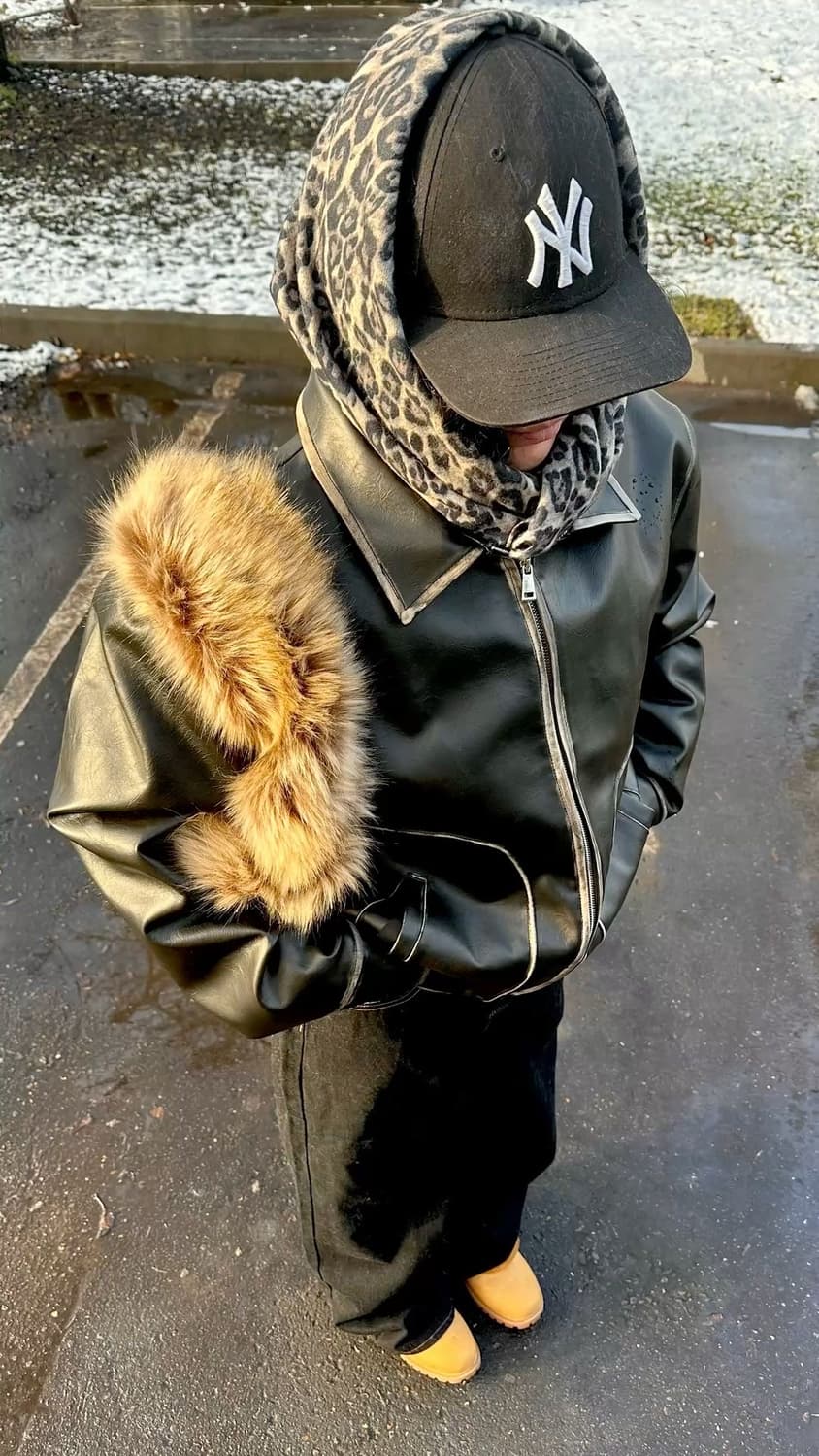 호피 머플러 폭:65 길이:170 상품이미지5