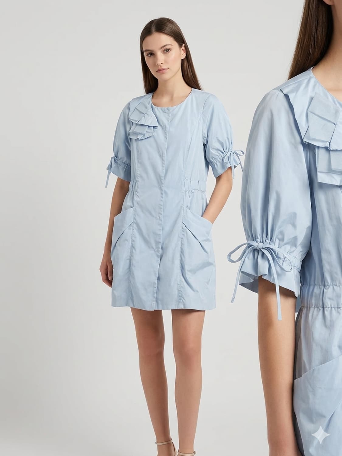 아르마니 익스체인지 실키 바스락 원피스 아우터 상품이미지1