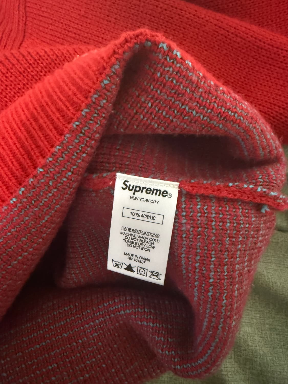 슈프림 x 트레셔 스웨터 레드 - 21FW XL 상품이미지5
