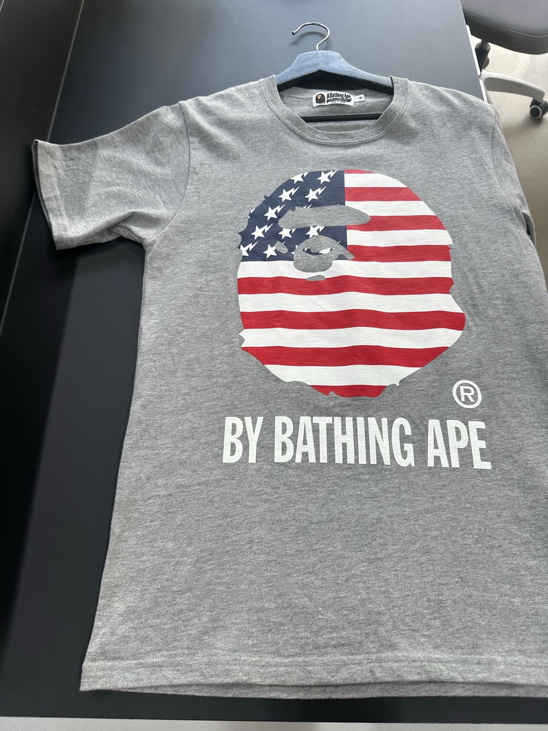 베이프 성조기 빅사루 반팔티 상품이미지5