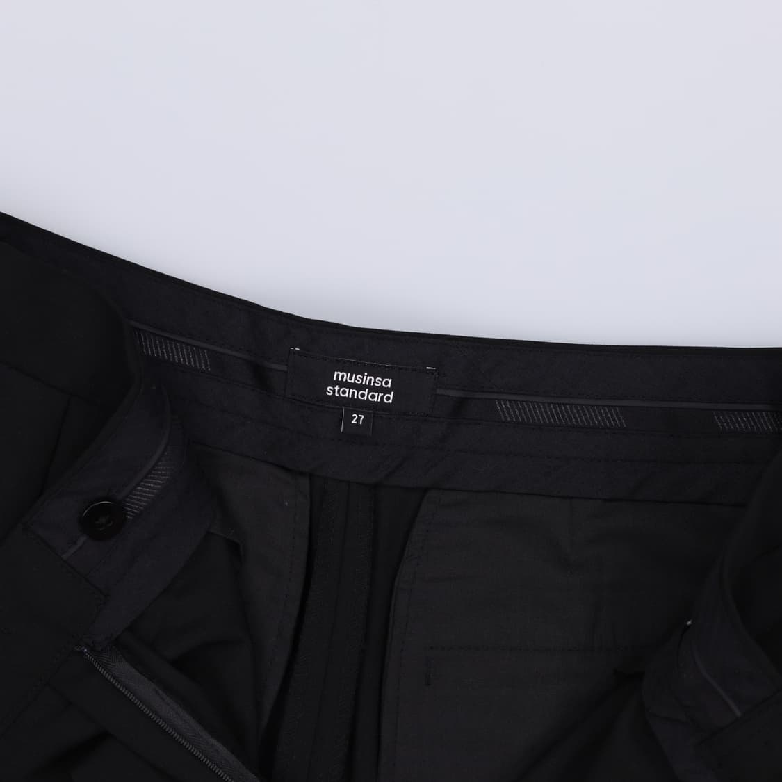 [27] 무신사스탠다드 여성 배기핏 언발 슬랙스 1216H1 상품이미지4