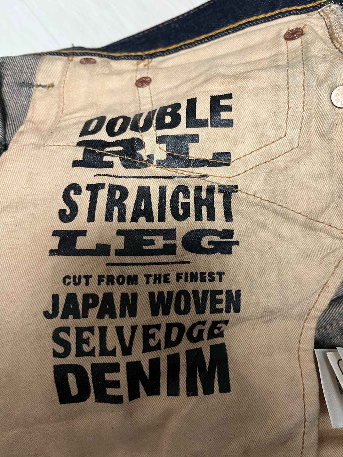 rrl 스트레이트레그 원워시 셀비지 데님 상품이미지4