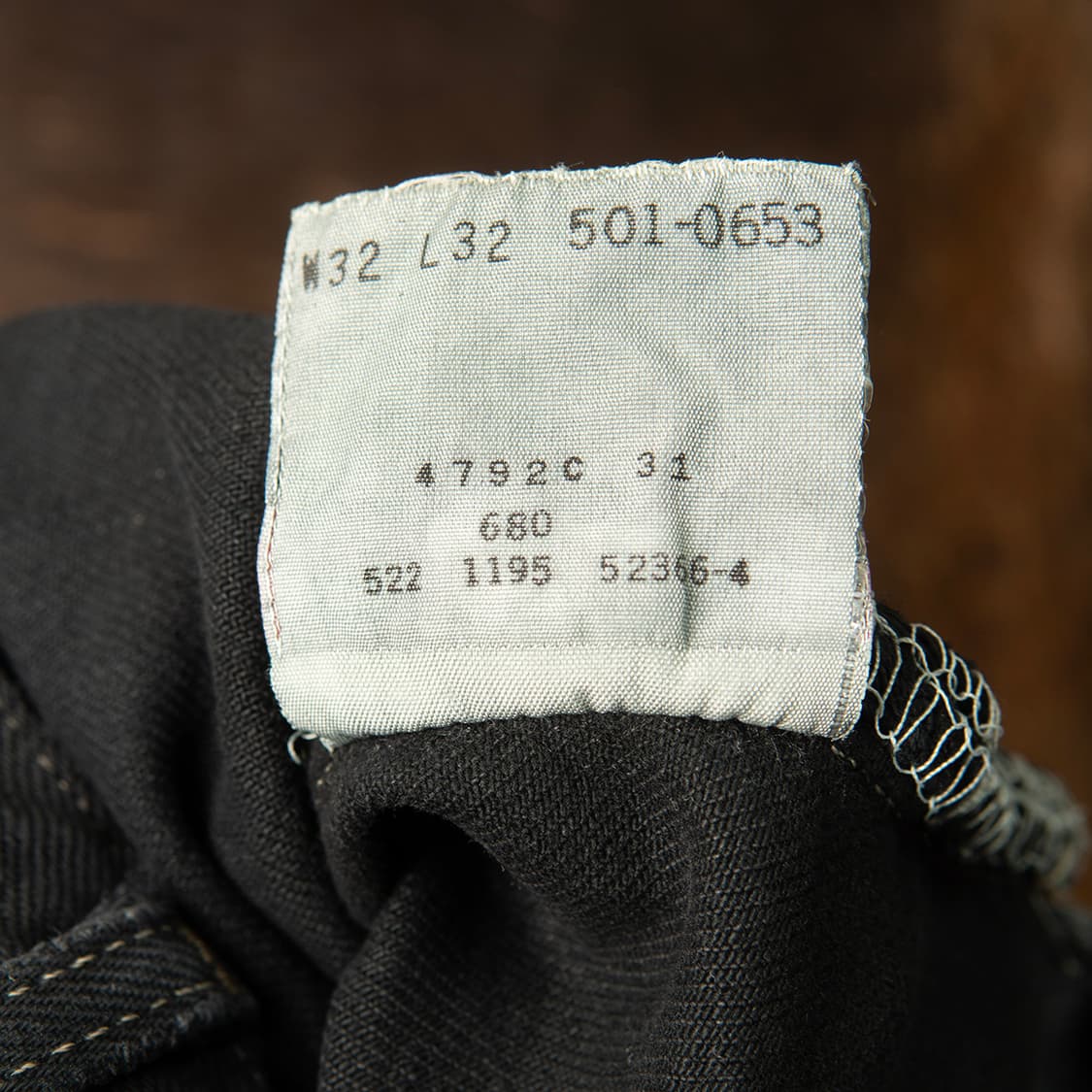 [31] 90s 리바이스 USA 501 블랙 데님팬츠 블랙진  상품이미지10