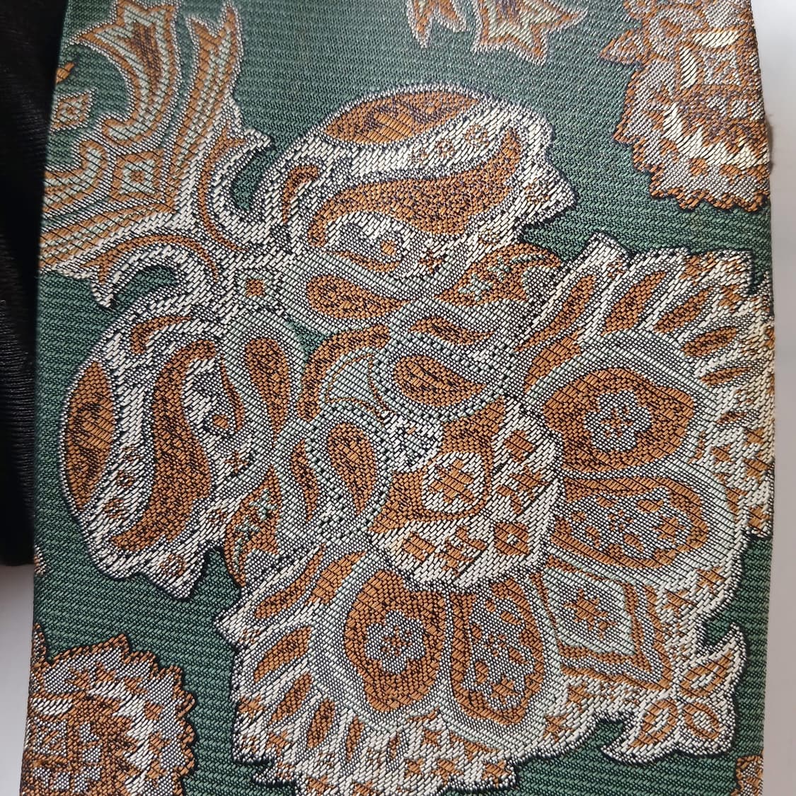 샤를 주르당 실크 페이즐리 패턴 넥타이 9.1cm B등급 A19563 상품이미지5