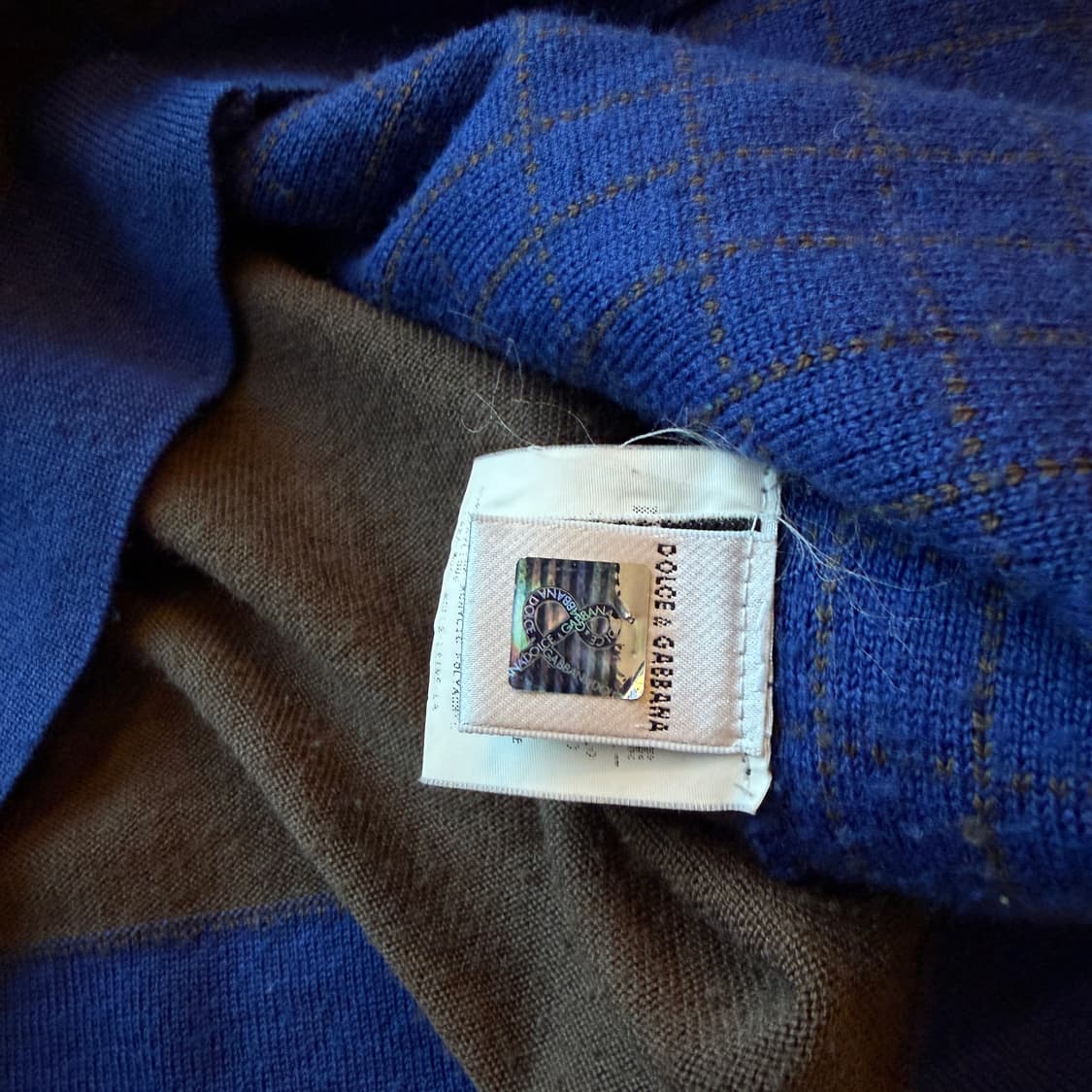 돌체 앤 가바나 체크 니트 집업 상품이미지7