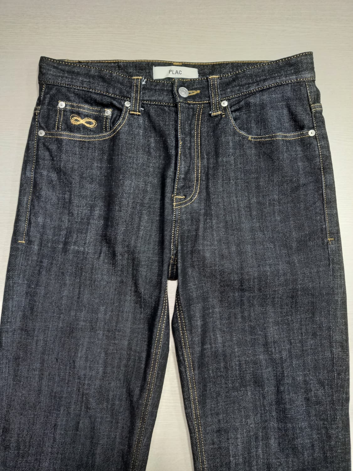 32 PLAC Steeze 스판 슬림일자진 흑청 32-261 상품이미지3