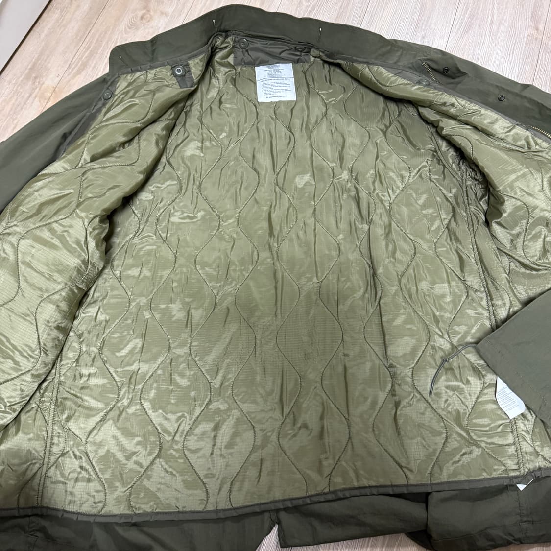 L) 145,000원 밀텍 밀리터리 서플러스 m65 개파카 올리브 상품이미지3