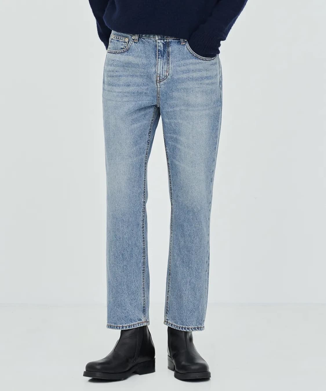 페이탈리즘 #0220 스트레이트 크롭진 상품이미지2