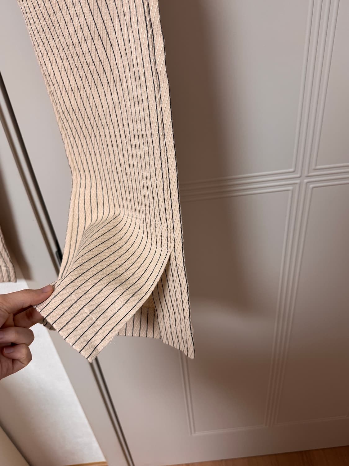 시눈 스트라이프 부츠컷 팬츠 S 상품이미지5