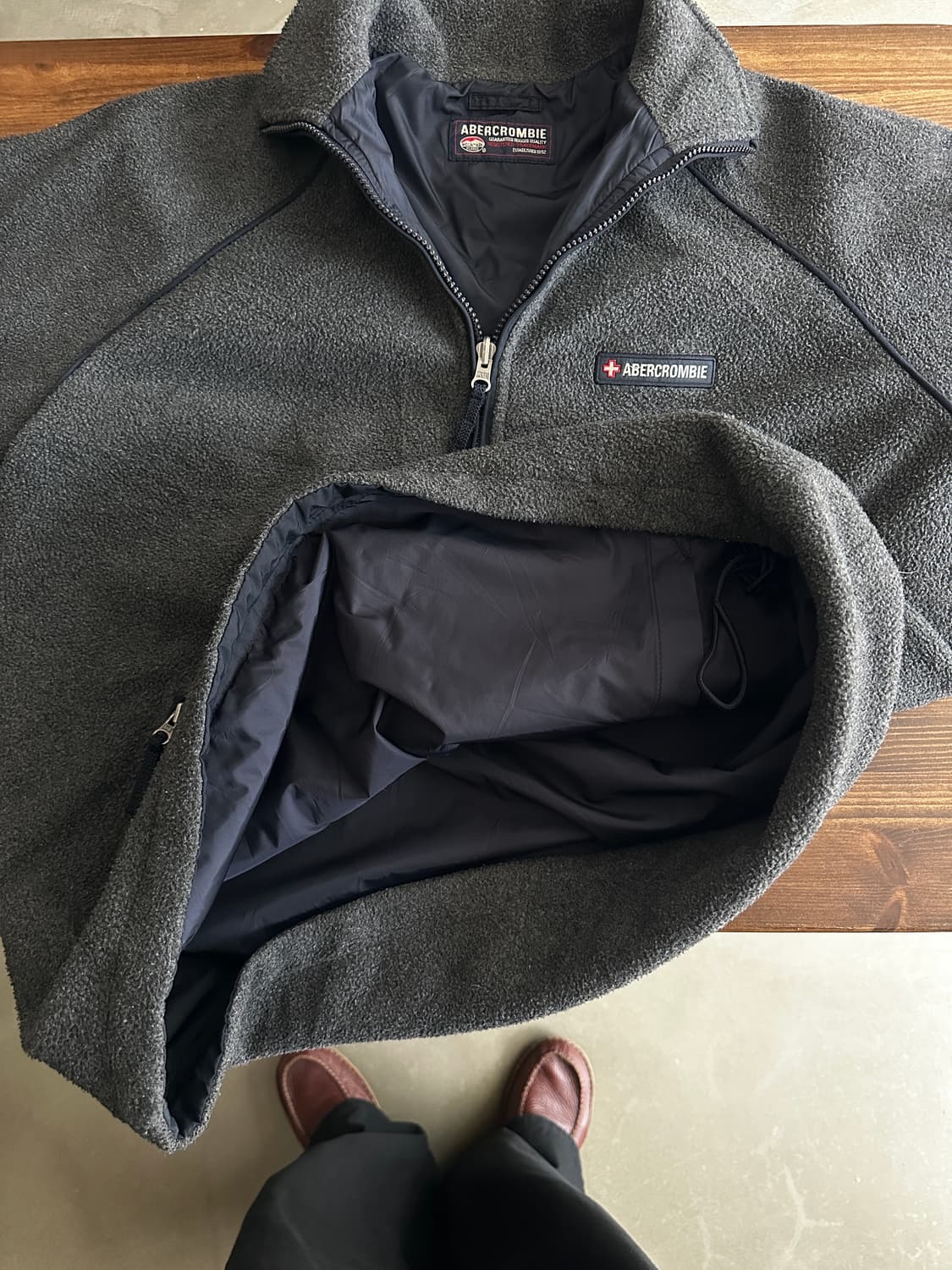 아베크롬비 하프 집업 플리스 풀오버 상품이미지3