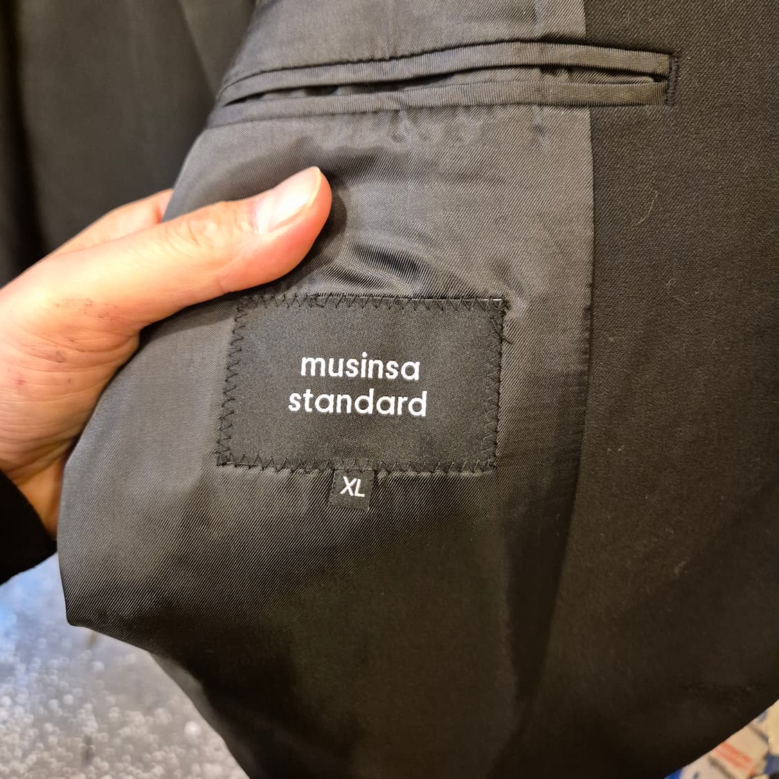 XL(착샷잇음) 무신사 블랙 블레이져  상품이미지5