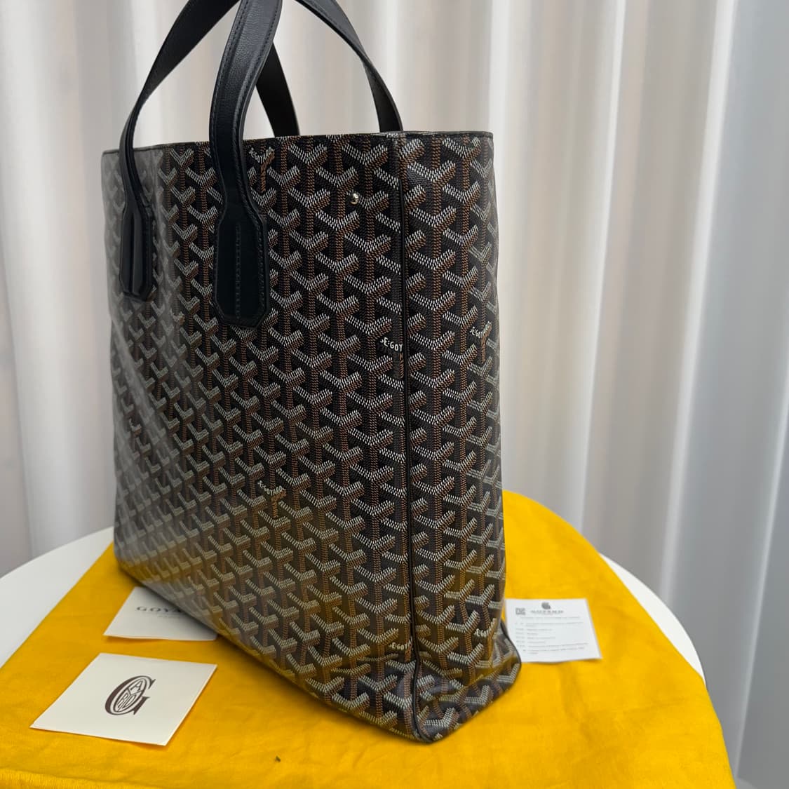 [정품] 고야드 볼테르 토트백 블랙 상품이미지5