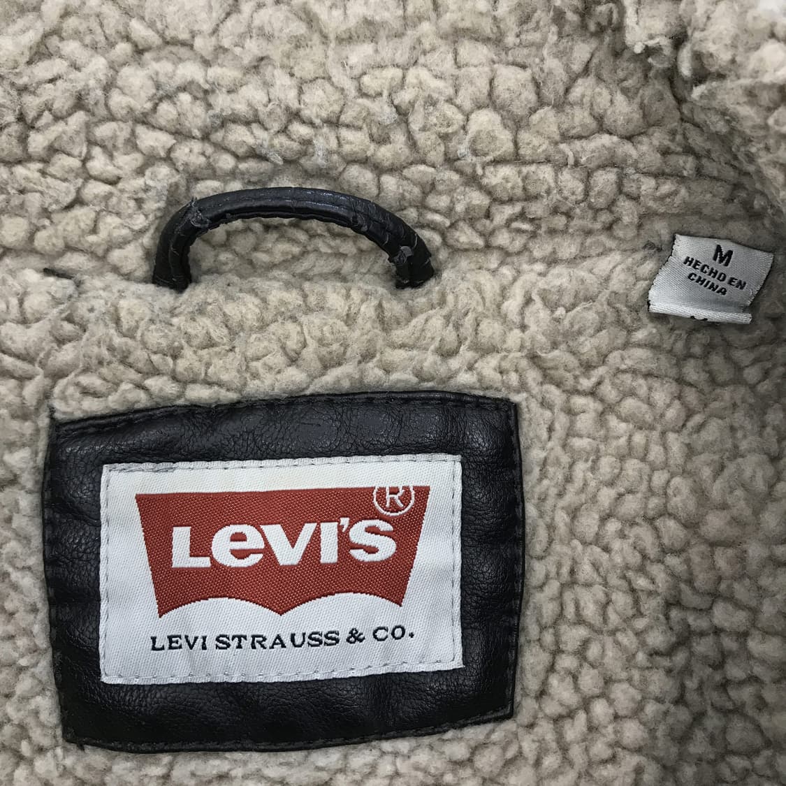 리바이스 가죽 레더 쉐르파 자켓 [M사이즈] 상품이미지5