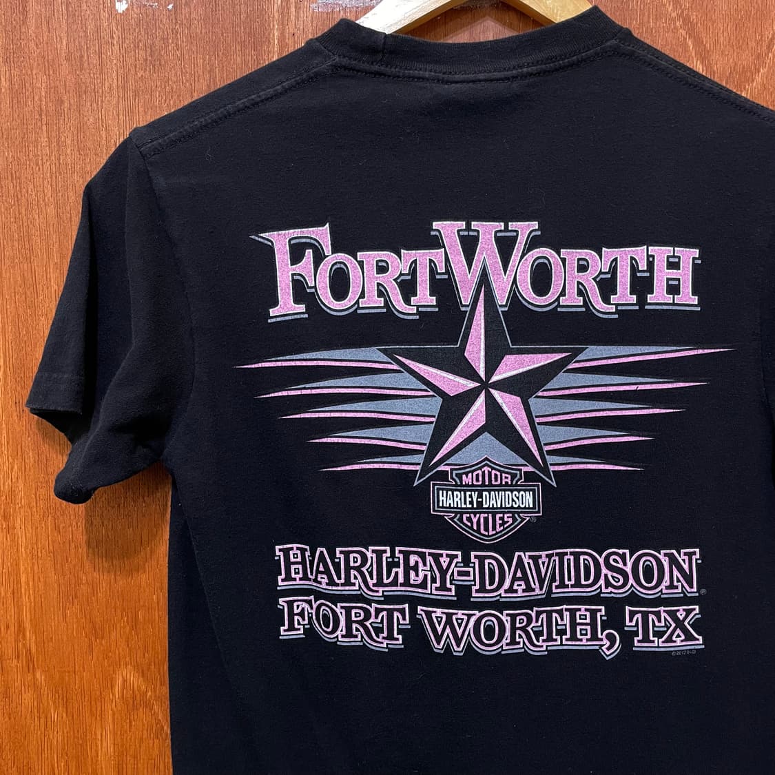 (S) Harley Davidson 할리 핑크 로고 프린팅 반팔티 상품이미지4
