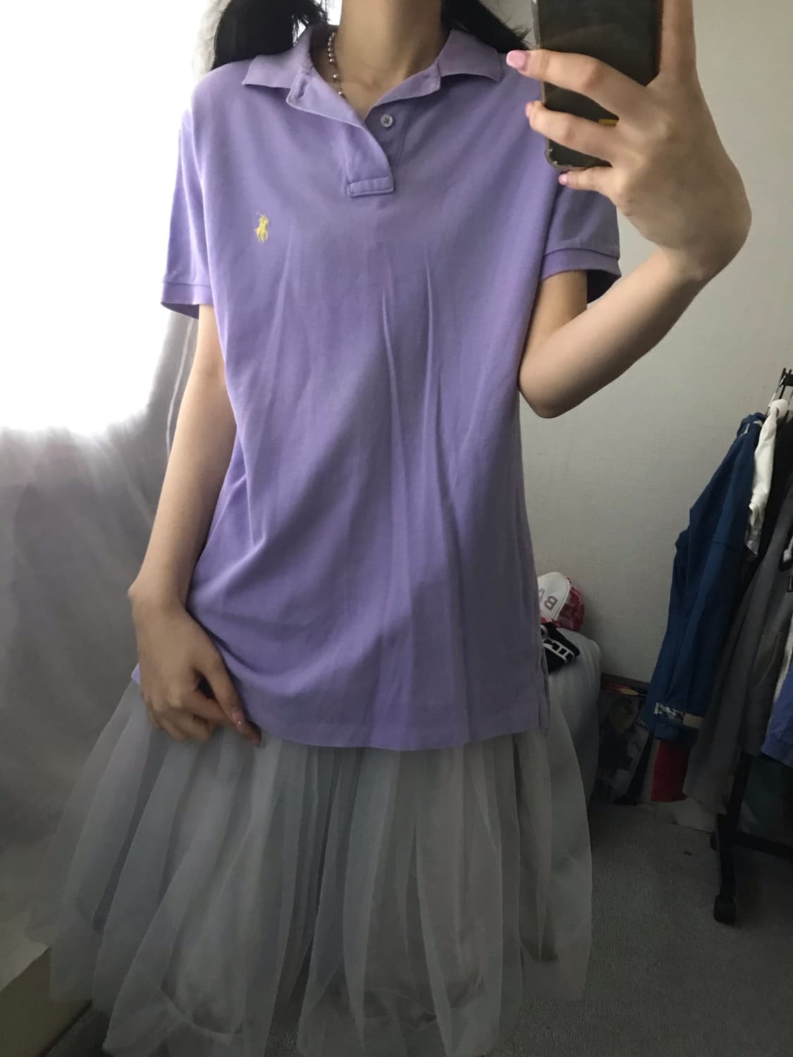 폴로 연보라 반팔티셔츠 상품이미지7
