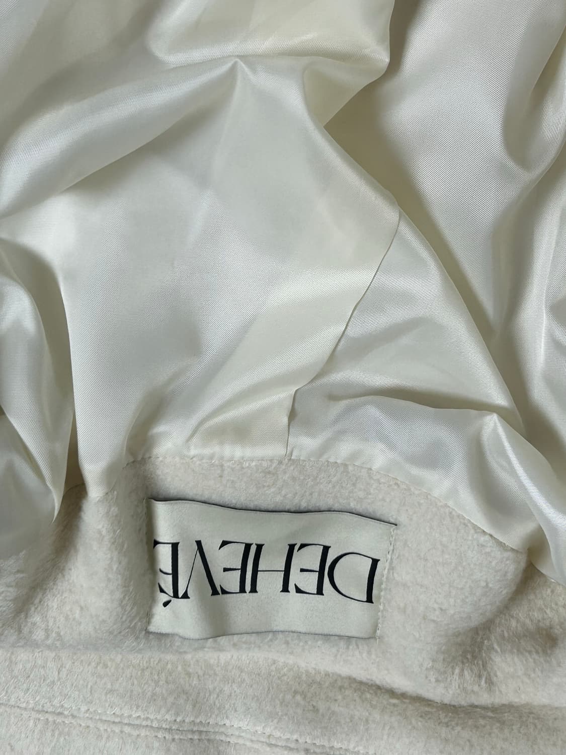 드헤베 Wool Double Half Coat [Ivory] 상품이미지5