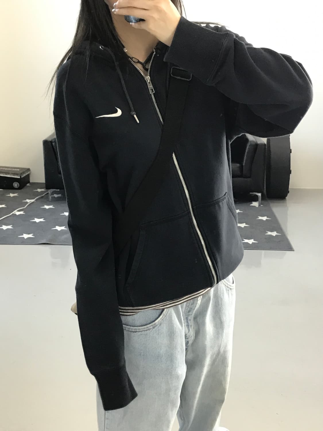 나이키 네이비 후드집업 상품이미지3