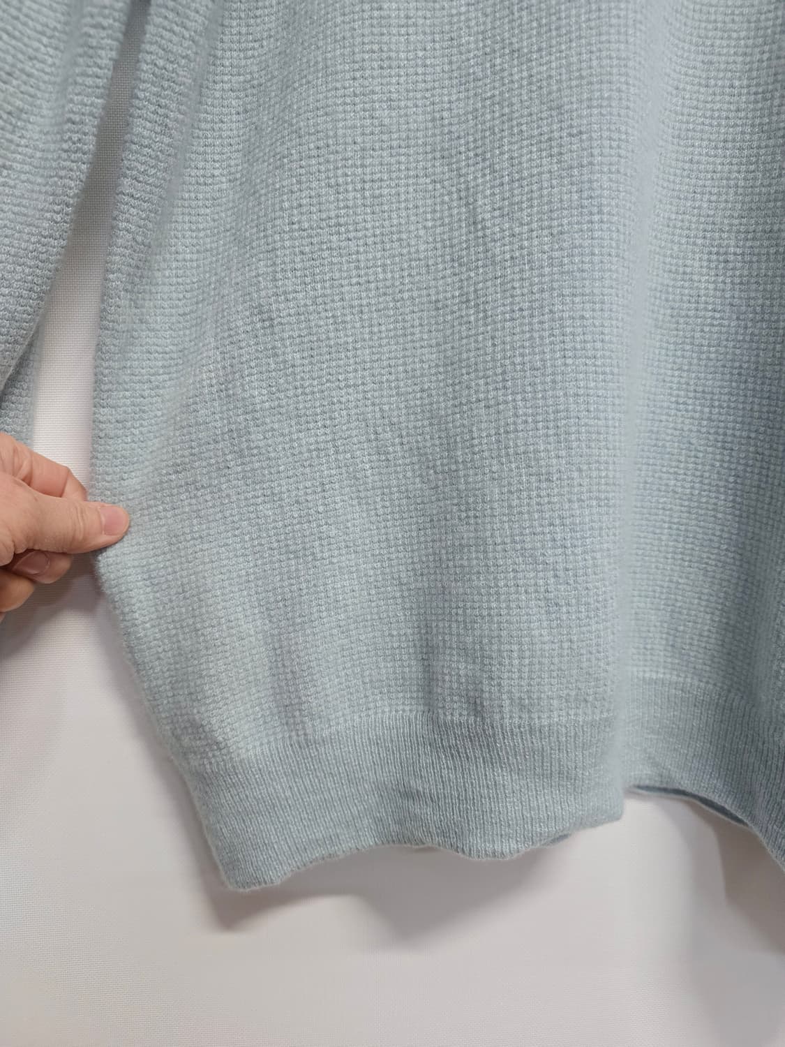 솔리드옴므  카라 니트 긴팔티 캐시미어 상품이미지3