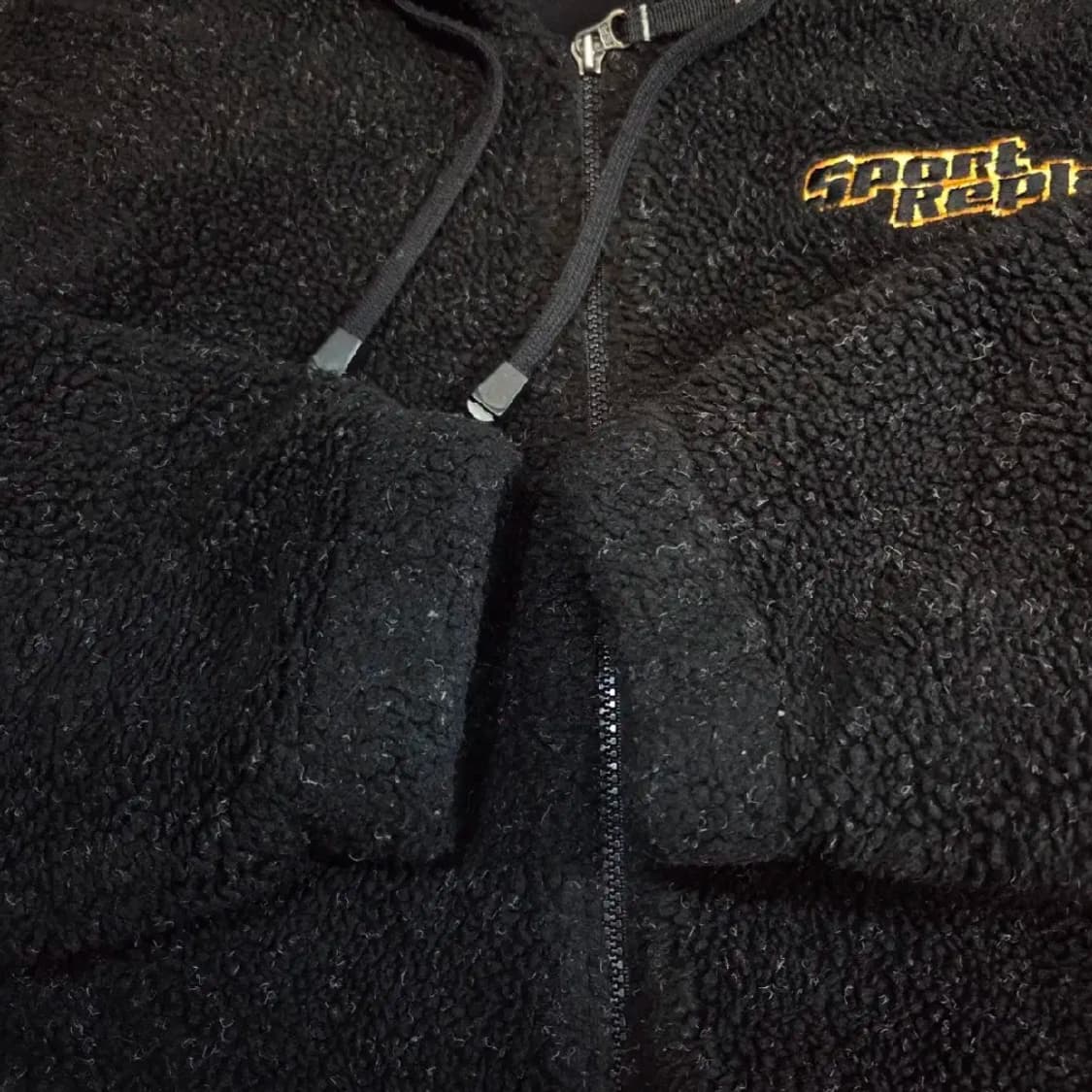 올드스쿨 90s Sport Replay 스포츠리플레이 빅로고 쉐르파 자켓 상품이미지6