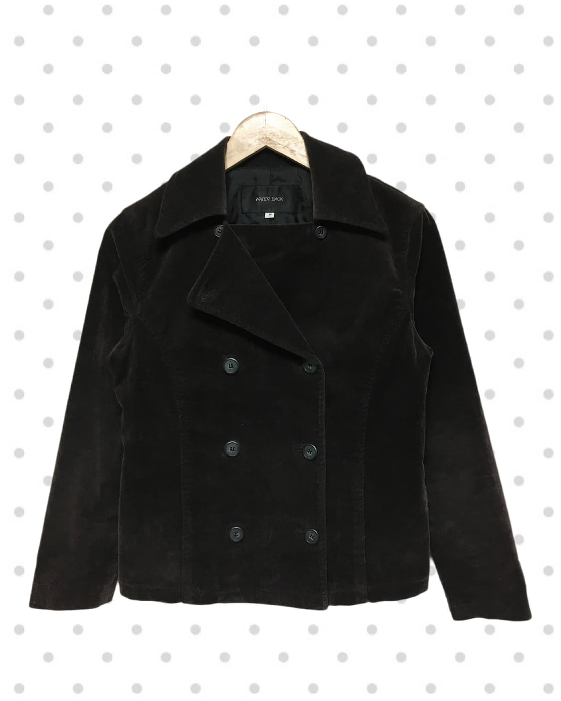 vintage velvet double jacket dark brown 상품이미지6