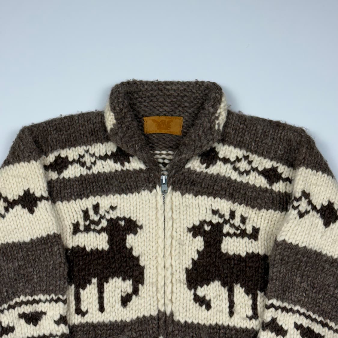 (105) 빈티지 캐나다 디어 헤비울 코위찬 가디건 상품이미지3