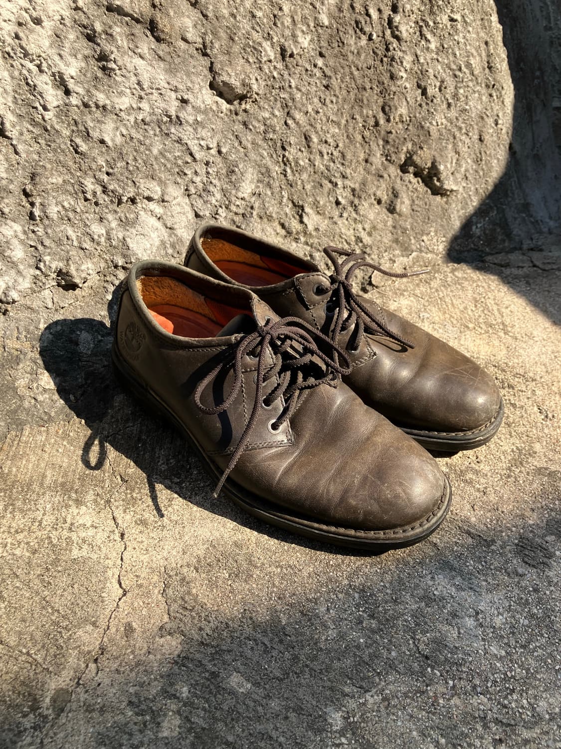 260) Timberland 다크브라운 레더 워크 슈즈 상품이미지4