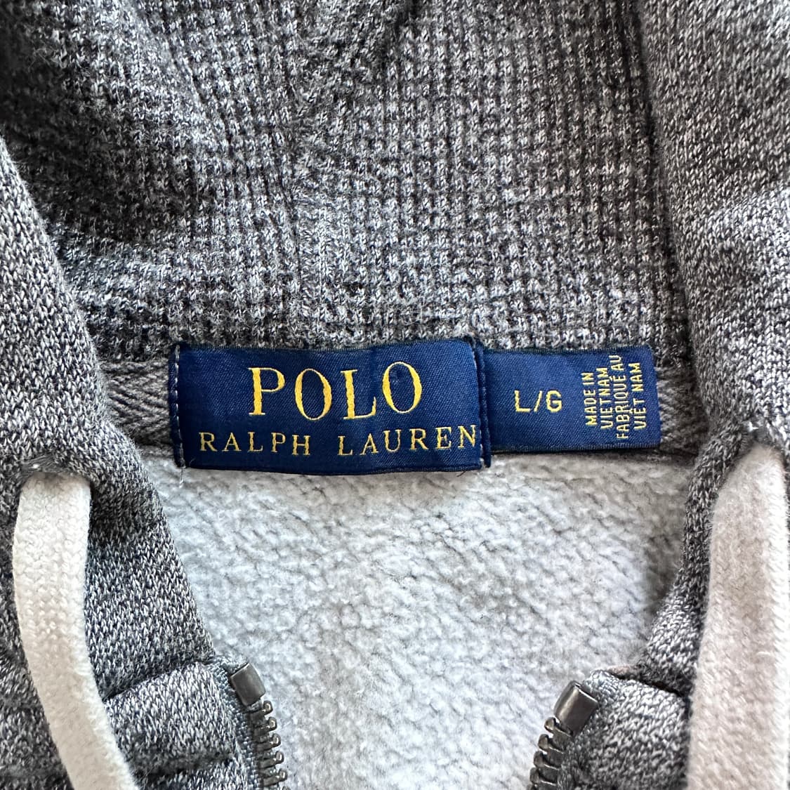 폴로 랄프로렌 그레이 써멀 후드집업 L 상품이미지5