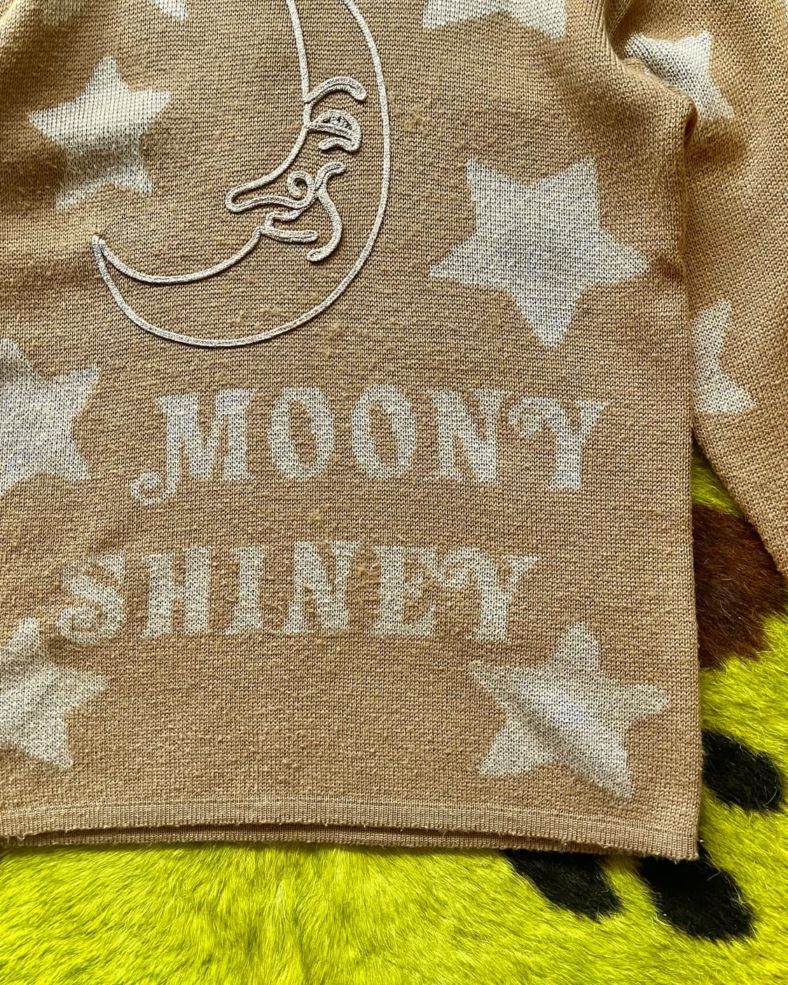 1970s Caroll Occult 3D Moon Knit Sweater 상품이미지9