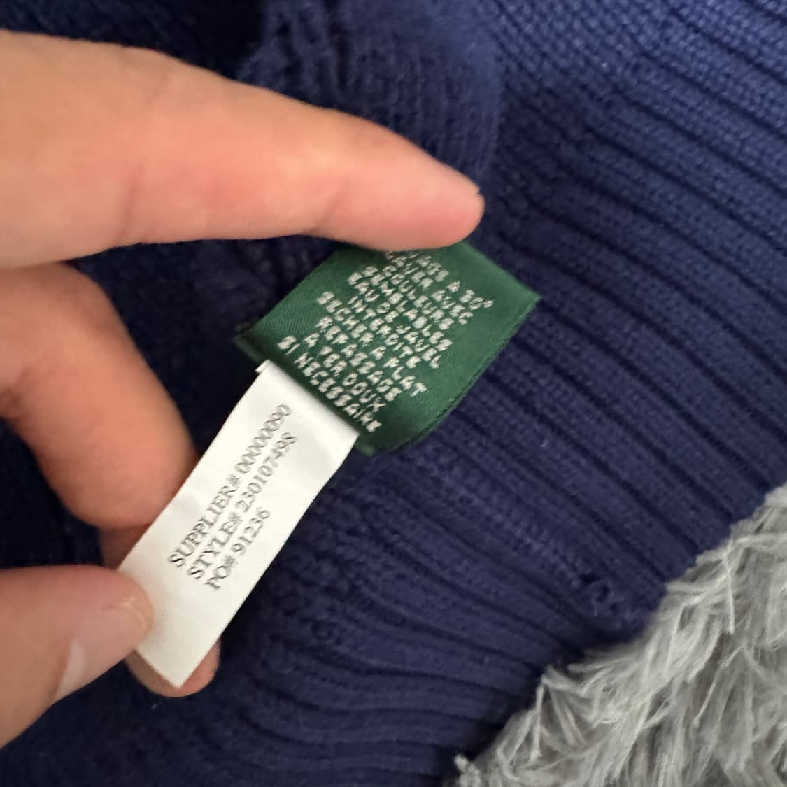 로렌랄프로렌 투웨이 여성 울 니트집업 M사이즈 상품이미지4