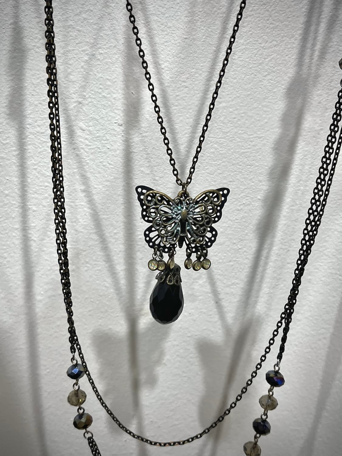 오즈온 레이어드 디테일 버터플라이 목걸이 상품이미지4