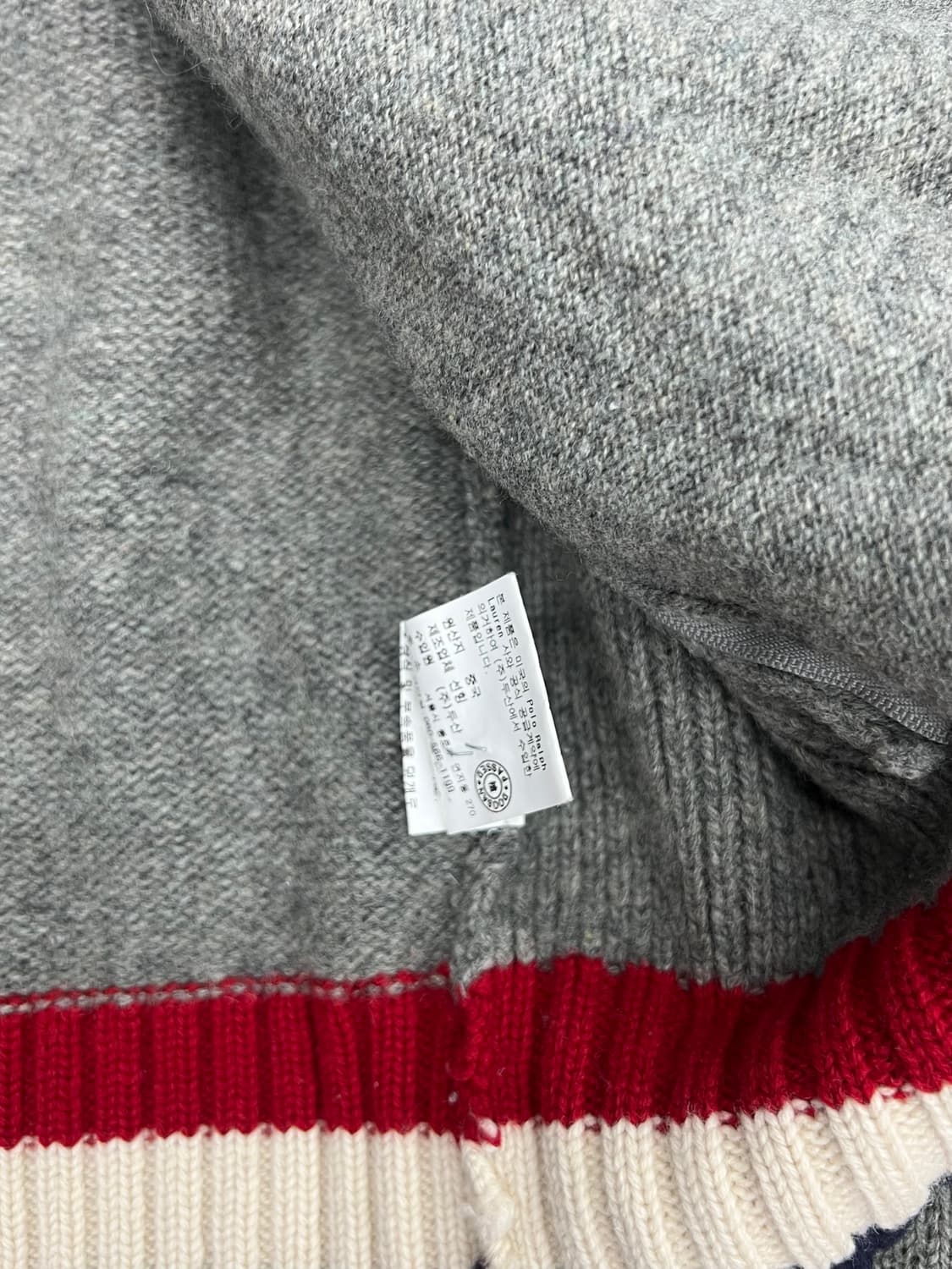 Polo big pony knit zip 상품이미지5