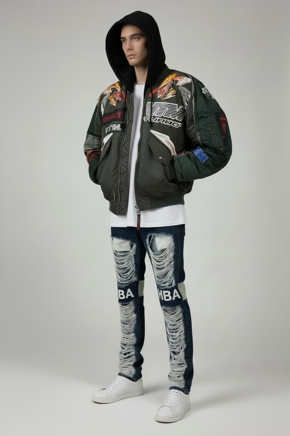 ( 레어 데드스탁) 후드바이에어 디스트로이드 진 상품이미지1