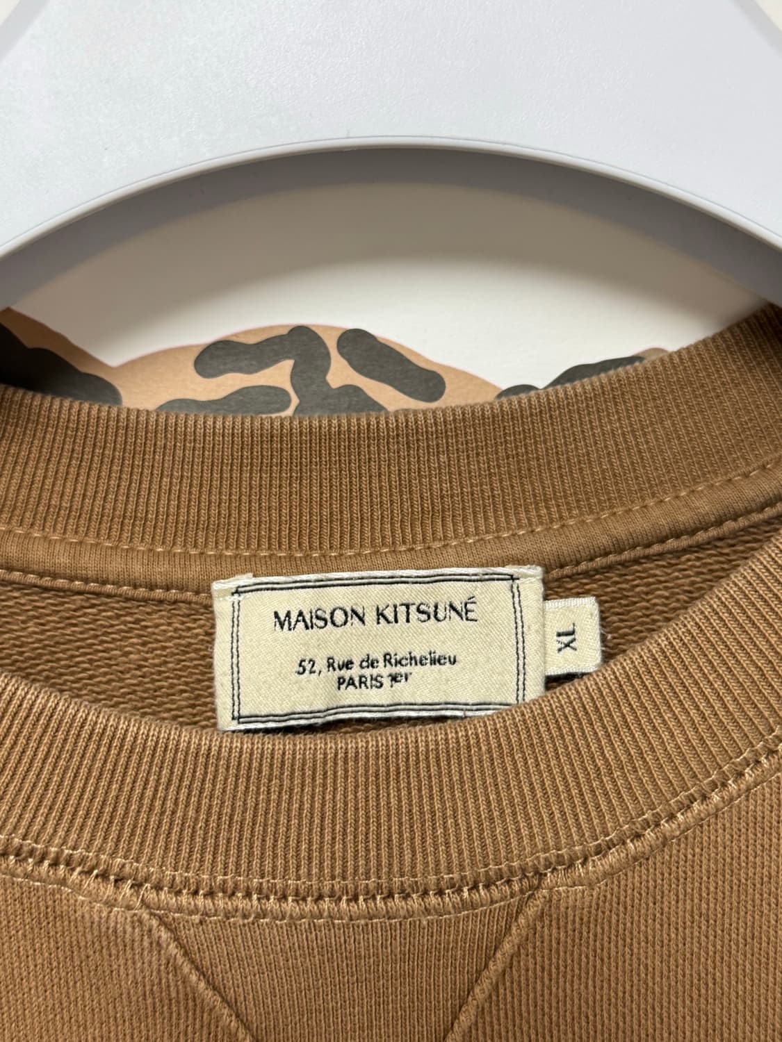 메종키츠네 브라운 폭스 패치 맨투맨 스웻셔츠 남녀 공용 XL 상품이미지3