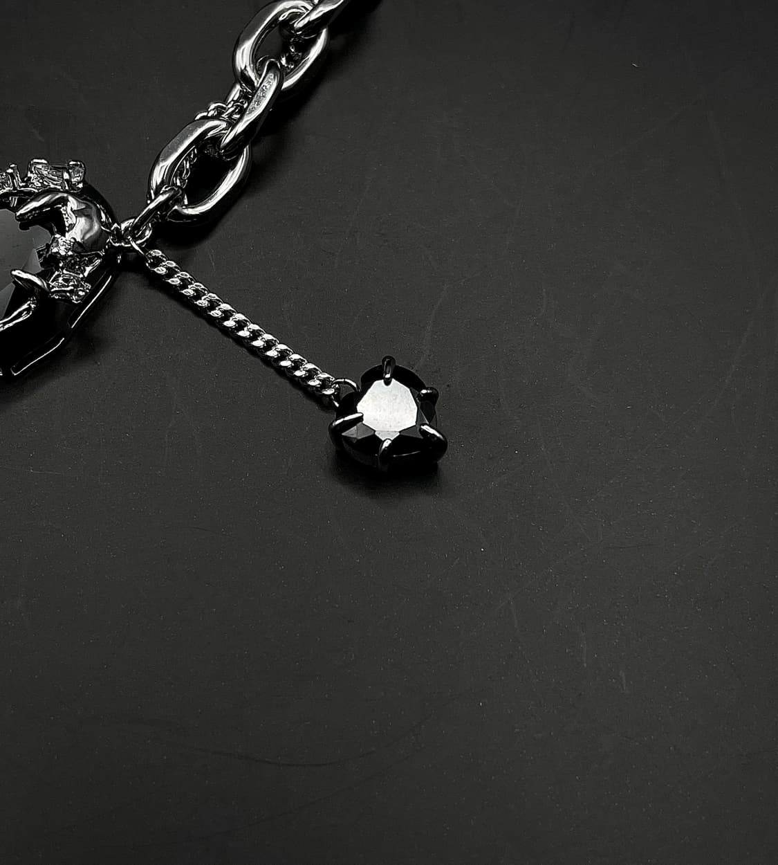 pcr053 Black heart necklace 상품이미지8