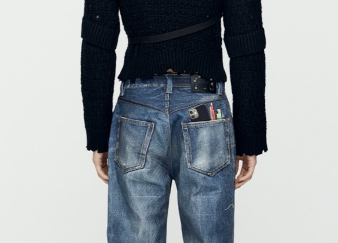 앤더슨벨 트롱프뢰유 프린티드 데님 상품이미지3