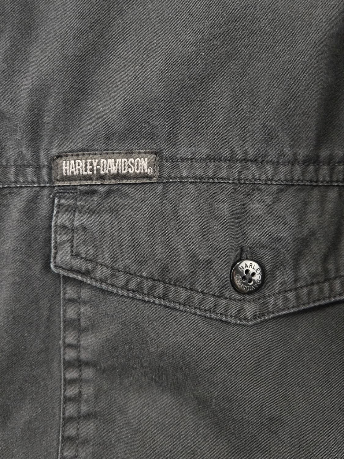 할리 데이비슨 플레임 이글 바이커 셔츠 ( L ) / 11592 상품이미지8