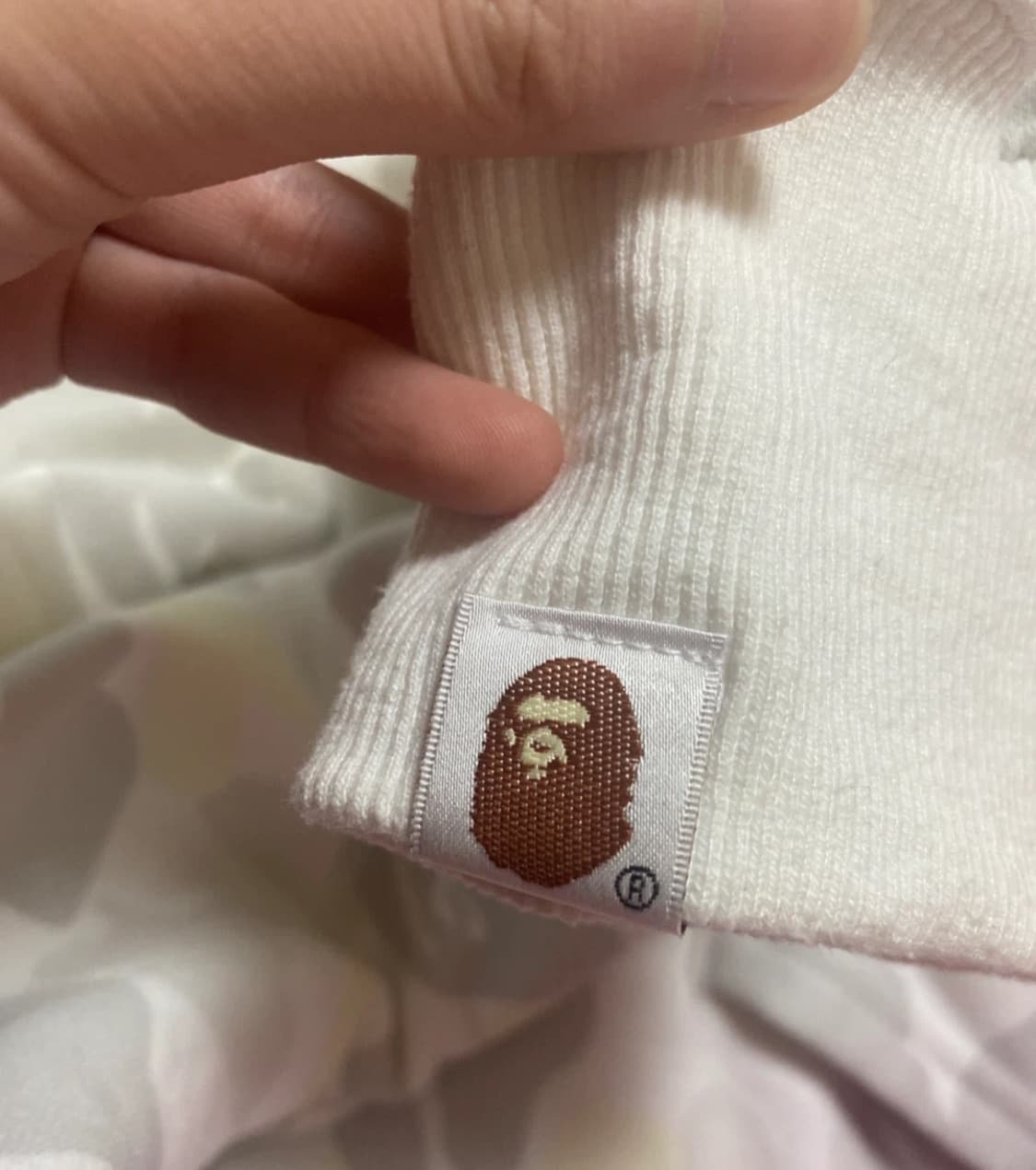 베이프 화이트 카모 샤크 후드집업 L 백계 상품이미지2