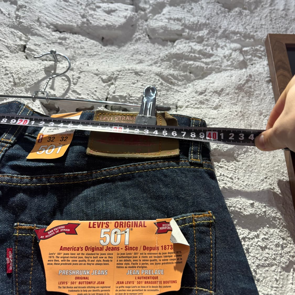 리바이스 오리지널 501 데님 팬츠 (새상품) 상품이미지5