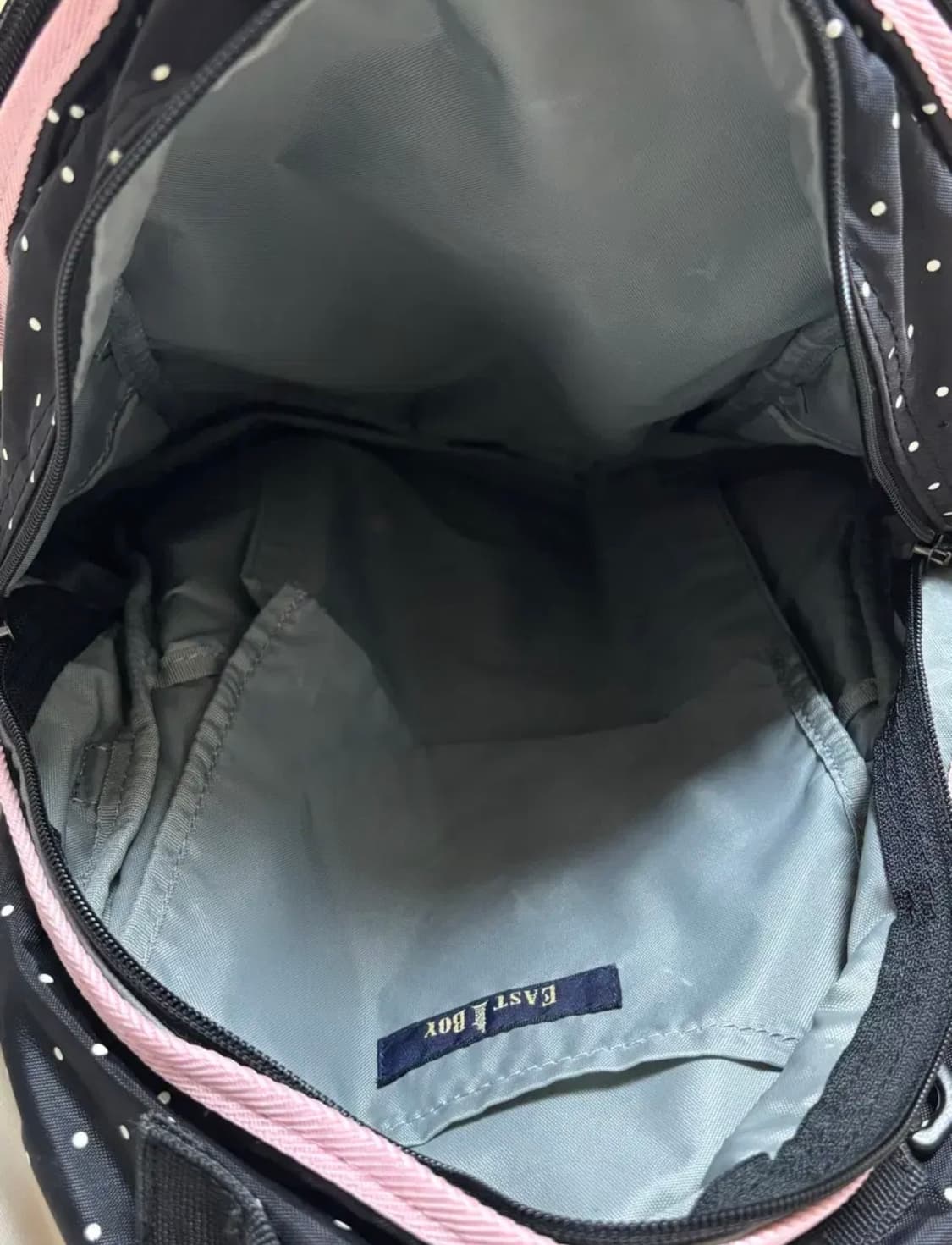 핑크 도트 이스트보이 백팩 땡땡이 가방 EASTBOY 배낭 대용량 책가방 상품이미지4