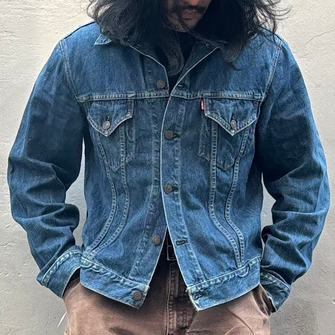 90년대 일본 lvc 71557 빅e 트러커 자켓 상품이미지9