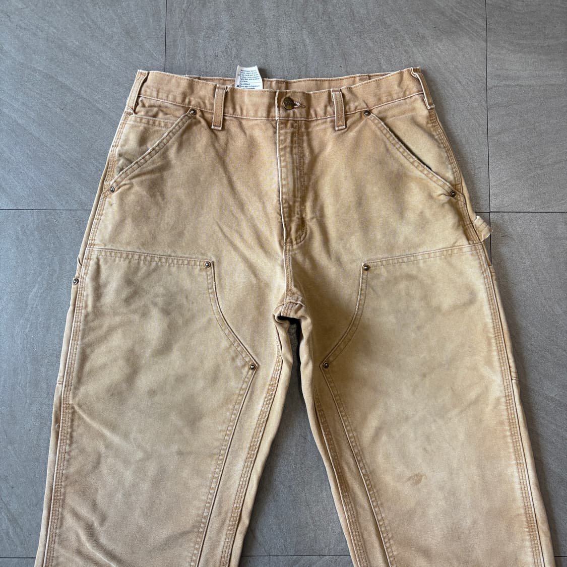 칼하트 정품 브라운 더블니 팬츠 상품이미지2