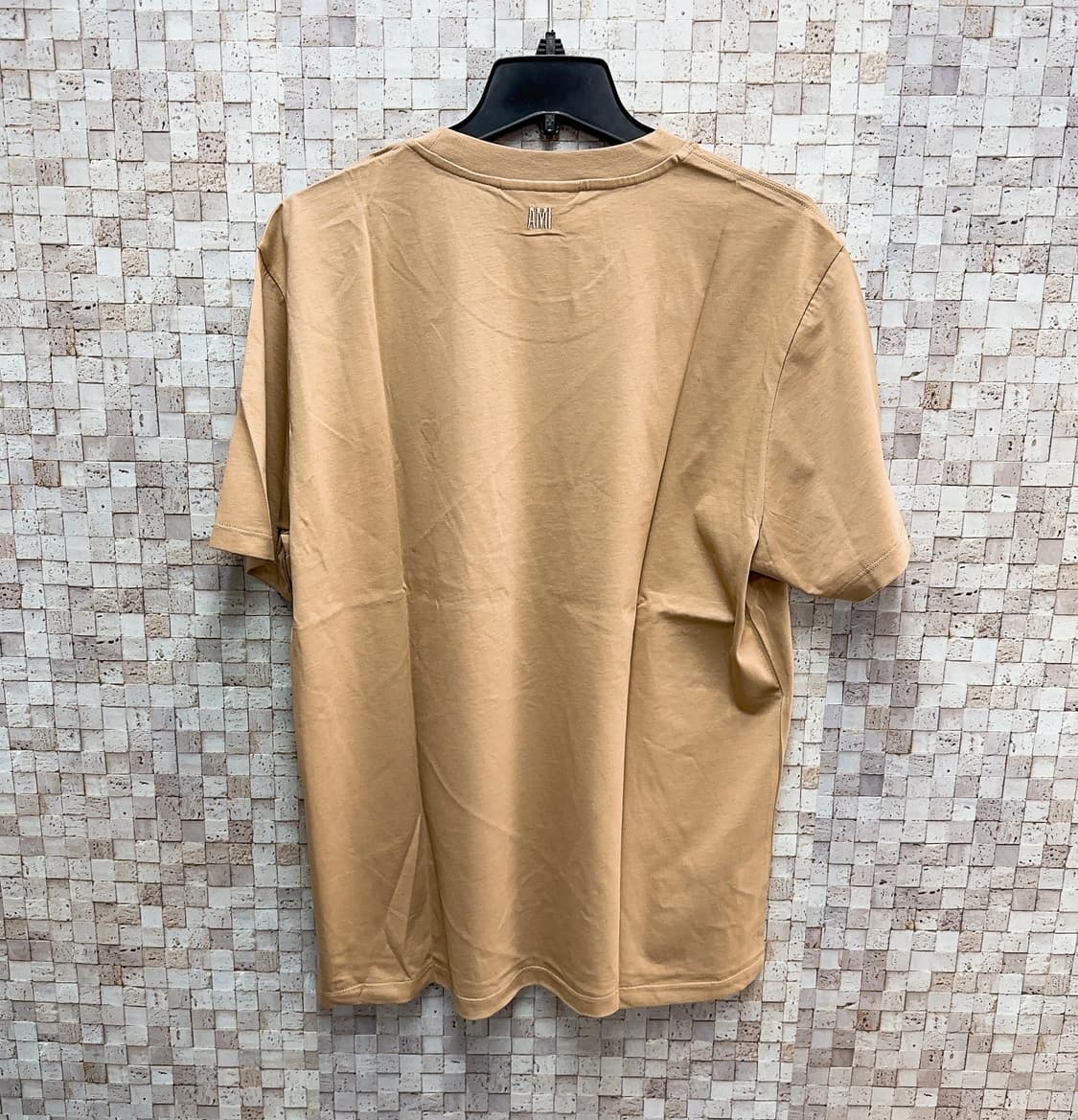 아미 남성 베이지 하트 로고 티셔츠 70% 상품이미지2