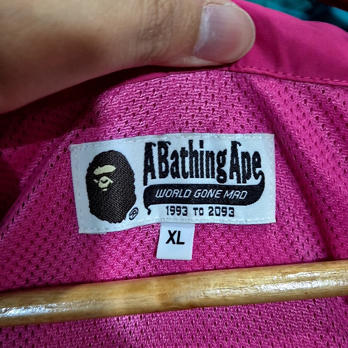 Bape 베이프 컬러블록 포켓터블 나일론 자켓 상품이미지6