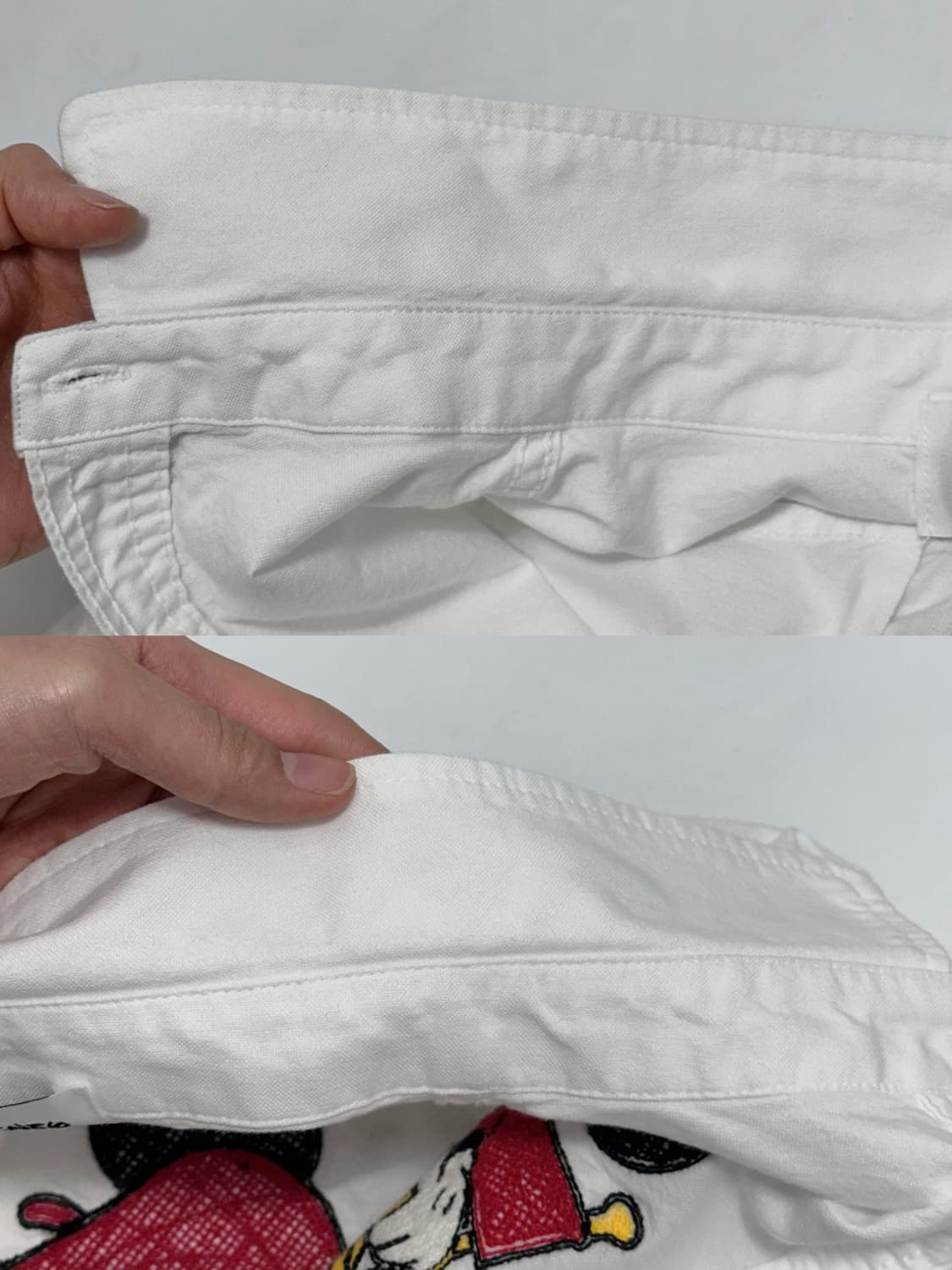 디즈니 미키마우스 화이트 코튼 셔츠 상품이미지8