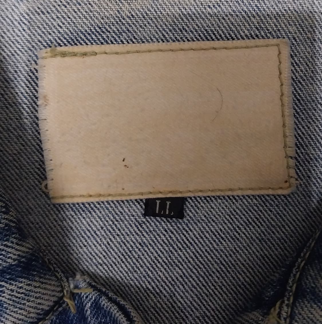 90s 일본 CANTON 데님 청자켓 LL 상품이미지4